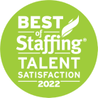 Best of Staffing Talent Satisfaction 2022 award